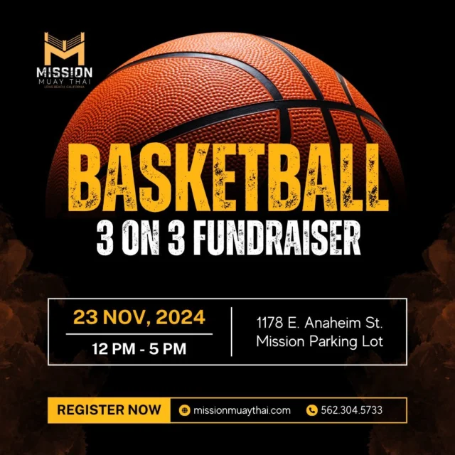 Register for our first 3 on 3 Mission Basketball Tournament Fundraiser! Proceeds will go to funding required for our professional fighters competing in Thailand to assist with travel costs/expenses. This tournament will be a single elimination tournament, and brackets will be adjusted accordingly with the number of participants - let's have fun with this fundraiser and compete for a helpful cause! 

Event Requirements and Info: 
- Student Potluck/Team Bonding - bring a dish or beverage to share with the team. (Represent your culture, and bring a dish to spread knowledge of your history)
- Spectator entry for the basketball tournament event is FREE, family-friendly event
- Youth students may participate with adults on the same team (open to all ages)
- $25 per participant in basketball tournament (link in bio or visit website)

Upon signing up, more details about the tournament are in the event description online - read it carefully and learn how the games/rules will be conducted.

We appreciate your support and energy for our academy events, and we hope to see all of our students, families, friends, and our #LBC community at this fundraiser!