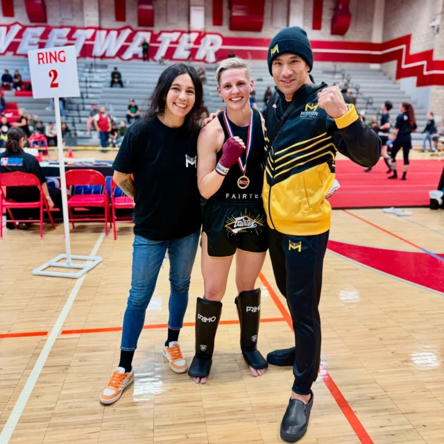 Erika, aka “E-wrecka,” performed beautifully for her first Muay Thai fight, scoring “greens” across the board on her @muaythaidevelopmentleague scorecard! 

Erika @erikale91 is not only a student but also one of our certified personal fitness trainers and a paramedic. 

Fantastic display of Muay Thai today, the entire team is extremely proud of you - you did that, congratulations Erika!