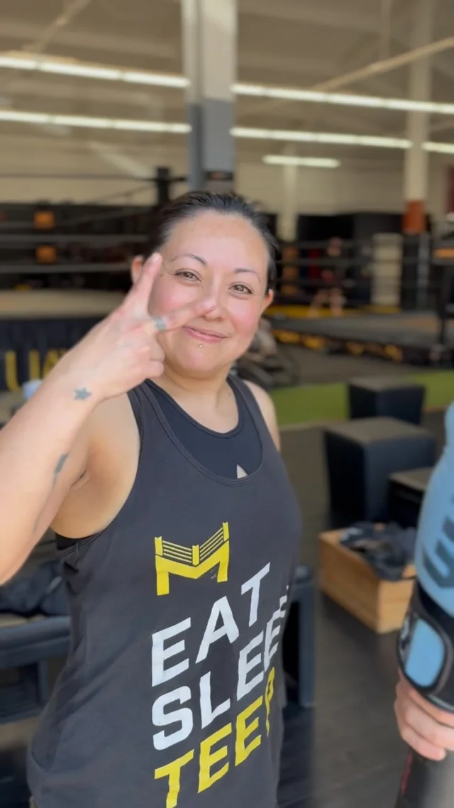 Meet Ana aka Gaby! One of our most tenured and loyal students. She has been training under @kru.jace since 2019. She uses Muay Thai to combat her depression and it is her favorite way to stay fit. She has lost 40+ pounds while having fun in class and continues pushing herself to new limits. Here at Mission, WE LOVE MUAY THAI.