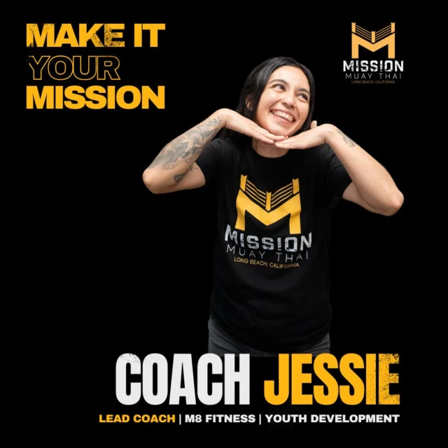 Big Mission Announcement! 

Please help us congratulate Coach Jessie Sierra, our newly appointed Lead Coach and one of Mission Muay Thai’s most accomplished and dedicated fighters! 

Jessie is a certified Youth Development Coach, a battle-tested athlete, and the current IKF Atomweight Champion, USMTO A-Class Champion, WBC Muay Thai Gold Medalist, and Professional Fighter. She recently completed the prestigious WBC Blue Course Coach Development training @wbc_mt_usa_coach_development, further solidifying her leadership and Muay Thai technical excellence in the sport.

In addition to coaching our youth, teen, and adult programs, Coach Jessie also leads our M8 Fitness classes, bringing the same passion, enjoyment, intensity and technical precision to help our students reach their highest level of fitness and performance. She also plays a key role in mentoring and preparing our growing amateur roster of fighters for upcoming competitions. 

We are beyond proud of her dedication, loyalty, and relentless drive to help our entire Mission family grow stronger together. Congratulations Coach Jessie - a true embodiment of what it means to be Mission Made!