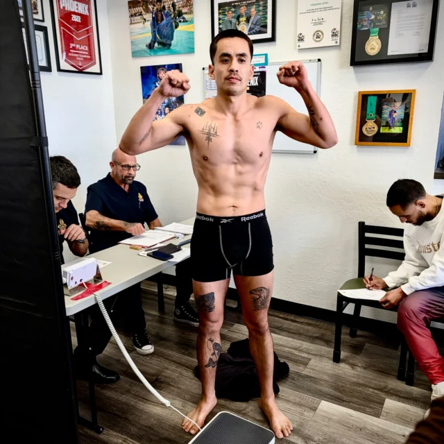 The boys are ready for the big show @samuraisoulfc! 

Congratulations on making official weight. These two have worked extremely hard in camp - now let’s have some fun. We hope to see all of you at the event in Arizona, and thank you for the support 🙏🏽